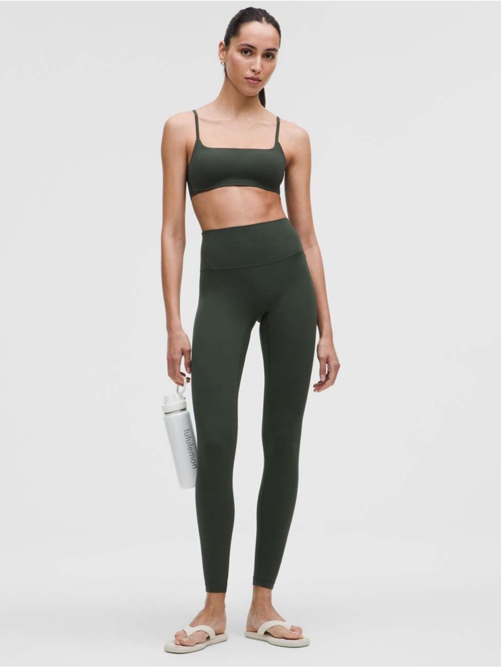 Lululemon Align No-Line High Rise Pant 28" in Rainforest Green size 8 NWT